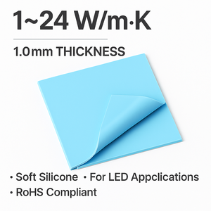 124W Cách Nhiệt Silicone Pad 1.0mm pin nhiệt Pad cho vật liệu cách nhiệt & các yếu tố - Product Image 5