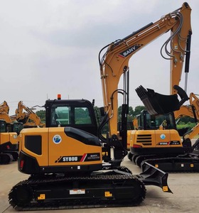 Excavatrice sur chenilles Sany SY80U efficace, conçue pour une productivité élevée et une utilisation à long terme, avec un système hydraulique excellent. - Product Image 1