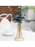 Vase à fleurs en aluminium décoratif moderne pour un intérieur élégant et la décoration du salon