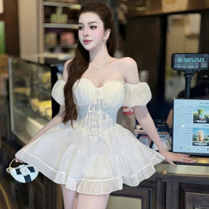 Robe longue en soie pour femme, style princesse sexy, à manches courtes, lavable, simple, naturelle, décontractée, formelle, élégante et confortable pour diverses occasions - Product Image 5