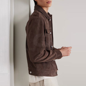 Premium Casual Winter <b>Suede</b> <b>Jacket</b> Front Breathable Windproof Clean Design Smooth Texture Designed for Daily Wear Travel Comfort - Product Image 4