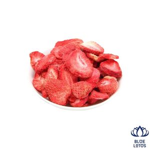 MÁS VENDIDO Fresas Liofilizadas Ecológicas en Rodajas Enteras 100% de Alta Calidad, Snack a Granel - Product Image 1