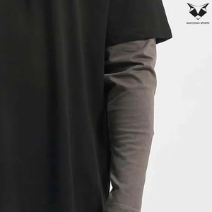Camiseta de Manga Larga con Doble Capa y Estampado, 100% Algodón, Estilo Nuevo, Fabricación Personalizada, Talla Grande, Secado Rápido para Hombre - Product Image 6