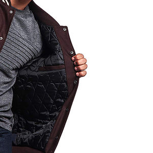 Chaqueta de Cuero Personalizada de Moda, Chaqueta de Cuero para Hombre, Venta al por Mayor a Precio Económico, Chaquetas Varsity para Hombre - Product Image 5