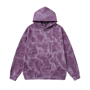 <b>Tie</b> <b>Dye</b> Hooded Pullover <b>Sweatshirt</b> Men Regular Fit Knitted Casual Winter Pocket Design 100% Cotton Embroidered Vintage - Product Image 5
