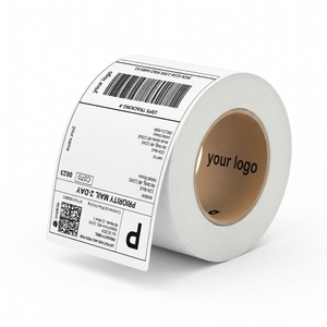 Wholesale 4x6 Fanfold Thermal <b>Packaging</b> <b>Labels</b> 4000 Per Stack with Strong Adhesive Perforation Direct Thermal Shipping <b>Labels</b> - Product Image 3