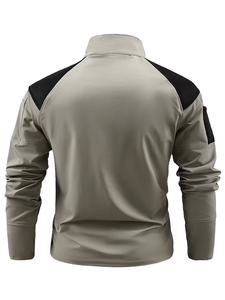 T-shirt tactique d'extérieur formel pour homme à manches longues, col rond, plusieurs poches, respirant, durable, séchage rapide, écologique - Product Image 2