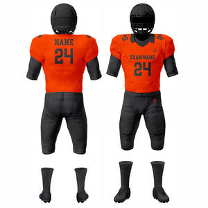 Uniforme de Fútbol Americano OEM ODM de Alta Calidad, Ligero, 100% Poliéster, Color Azul, Mangas Cortas, Camisetas Deportivas para Hombre - Product Image 4