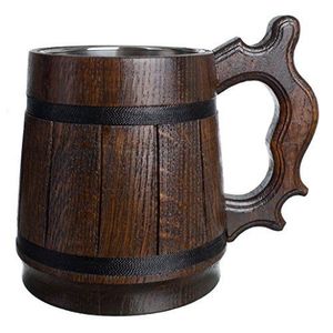 Chope à bière en bois - Product Image 3