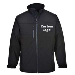Veste Softshell Homme Imperméable et Respirante à Capuche Noire Style Sportif Streetwear Hiver Extérieur Fermeture Éclair – Nouvelle Collection Mondiale - Product Image 2