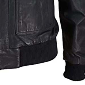 Chaqueta de Cuero Negra Vintage Personalizada para Hombre con Cuello de Sherpa, Abrigo Grueso para Invierno - Product Image 2