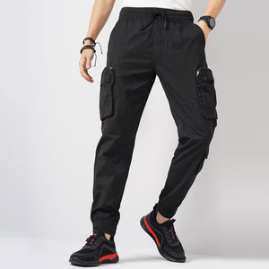 Professional Cargo Pants Custom Streetwear Cargo <b>Trousers</b> French Terry Cotton Heavyweight OEM ODM Private Label Manufacturer - Product Image 3