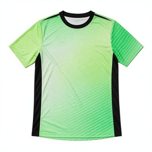 Camiseta de Manga Corta para Hombre, Estilo Juvenil Universitario, Tejido de Poliéster/Algodón de 200 Gramos, Camisetas de Fútbol al por Mayor - Product Image 1