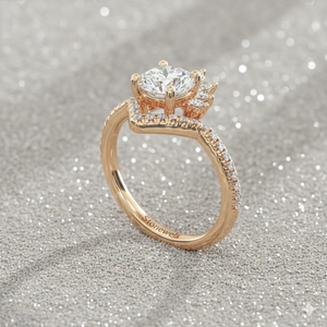 แหวนหมั้นเพชรทรงซันเบิร์สท์ - Product Image 6