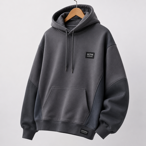 Sudadera con Capucha Casual Unisex Active Squad, Corte Regular, Cuello Redondo, Cierre de Cremallera, Franela Transpirable e Impermeable, Bolsillo Frontal, Ropa de Invierno Económica - Product Image 1