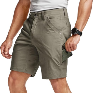 Pantalones Cortos Casuales para Hombre, Elásticos, Ligeros, Impermeables, Transpirables, de Secado Rápido, para Senderismo, Golf, con Cierre de Botón - Product Image 4