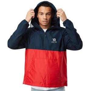 <b>Men's</b> Hooded Anorak Windbreaker <b>Jacket</b> Lightweight Pullover Shell <b>Jacket</b> Breathable Windproof Casual Top for Hiking and Leisure - Product Image 2