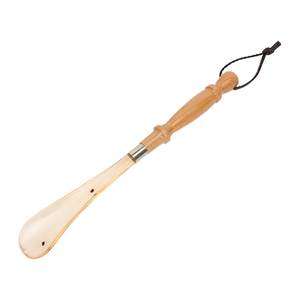 Luxury Polished Wooden Shoe Horn Long Handle Shoe <b>Helper</b> For Comfortable Effortless Shoe Wearing Experience - Product Image 1