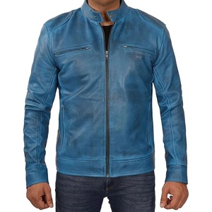 <b>Fitted</b> PU Leather <b>Jacket</b> Men's <b>Slim</b> Biker Coat British Fashion Streetwear Trend Custom Made Bomber Leather <b>jacket</b> for men - Product Image 2