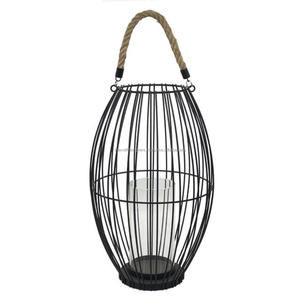 Bougeoir en fer forgé sans rouille pilier direct fournitures d'usine décor d'éclairage support de pilier en métal pour bougie enduit noir - Product Image 3