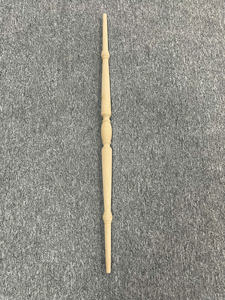 Balustres en peuplier blanc apprêté, prêts à peindre, pièces d'escalier, installation style romain, matériaux de construction d'escaliers de luxe - Product Image 2