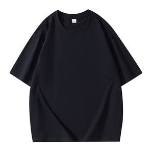 เสื้อยืดโอเวอร์ไซส์สีแดงล้วน ผ้าคอตตอนเทอร์รี่ แขนสั้น คอกลม สไตล์สตรีทแวร์ แห้งเร็ว ใส่สบายสำหรับผู้ชาย - Product Image 3
