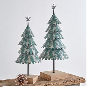 Décoration de table de Noël étoile dorée, topper d'étoile dorée pour table, arbres de Noël dorés - Product Image 1
