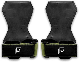 Customized Power Weight Lifting Gym Workout Hooks Leather Grips Neoprene Padded Wrist <b>Straps</b> Adjustable Deadlift Fitness Safety - Product Image 1