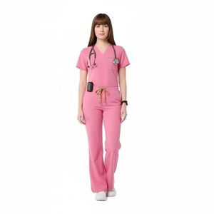 Tenue Médicale Personnalisée OEM – Blouse et Pantalon Respirants pour Infirmières – Uniforme Confortable pour Hôpital – Tenues de Travail Personnalisables - Product Image 1