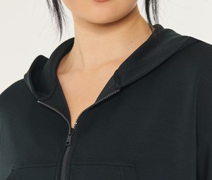 Sweat-shirt à capuche zippé en polaire pour femme, coupe décontractée, vente en gros, fabricant de vêtements OEM - Product Image 3
