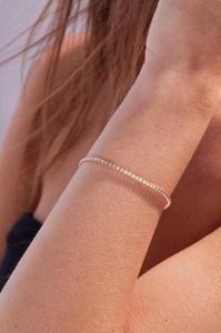 Bracelet tennis en or 14 carats avec diamant taille cœur cultivé en laboratoire plaqué argent (1,30 ct certifié IGI) - Product Image 6
