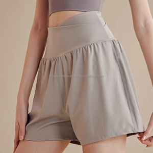 Womens Custom Logo Shorts High Waist Breathable Gym Workout - Product Image 3