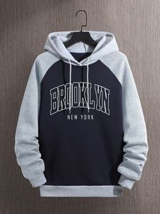 เสื้อฮู้ดดี้สตรีทแวร์แบบยูนิเซ็กส์ บรู๊คลิน นิวยอร์ก ผลิตจากผ้าฝ้ายเฟรนช์เทอร์รี่ น้ำหนัก 300 กรัม แขนเสื้อแบบแร็กแลน มีกระเป๋าเสื้อ  สไตล์ลำลอง เป็นมิตรต่อสิ่งแวดล้อม - Product Image 1