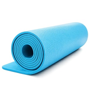 Tapete de Yoga Azul Rectangular de TPE Antideslizante, Tapete Universal para Ejercicios de Fitness - Product Image 2