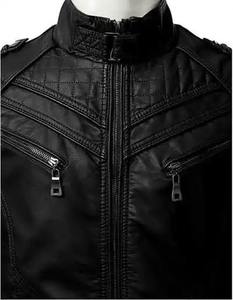 Top Selling Unisex Stylish PU <b>Leather</b> <b>Winter</b> <b>Jacket</b> Breathable Windproof Front Logo Multiple Colors Available Best Selling Price - Product Image 4