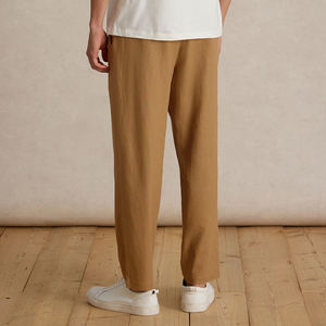 กางเกงลำลองผ้าไอซ์ซิลค์ยืดหยุ่นสำหรับผู้ชาย ฤดูร้อน ทรงหลวม ระบายอากาศได้ดี เหมาะสำหรับทำงานและเล่นกีฬา - Product Image 5