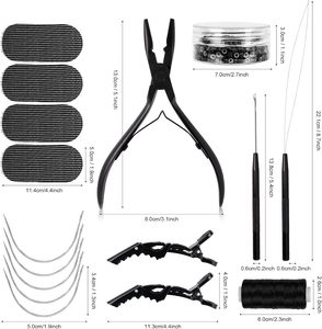 Extensions de cheveux à micro-anneaux, pince de pose professionnelle en acier inoxydable pour salon, anneaux nano à maintien fort, utilisation à domicile - Product Image 2