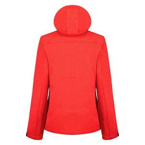 Chaqueta softshell personalizada para mujer, suministro al por mayor, fabricante de chaquetas softshell premium con cremallera completa para mujer, marca personalizada, ropa de exterior para mujer - Product Image 3