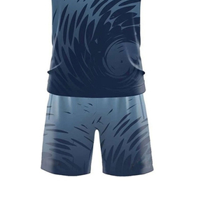 Tenue de sport personnalisée OEM : Débardeur et short de course en polyester et élasthanne à séchage rapide – Vente en gros pour fabricants de vêtements d'équipe - Product Image 4