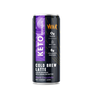 Dark <b>Chocolate</b> Cold Brew Latte Coffee Beverage 320ml Aluminum Can VINUT For Wholesale - Product Image 1
