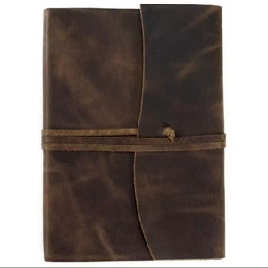 Funda de Cuero Genuino Duradera y de Lujo para Cuaderno/Diario, con Protección y Recargable, para Viajes y Trabajo NBC-0009 - Product Image 1