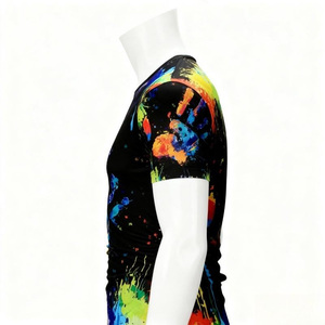T-shirts personnalisés en gros imprimés par sublimation, respirants, à séchage rapide, en polyester, pour le sport et le streetwear, avec motifs graphiques, OEM ODM, approvisionnement B2B - Product Image 4