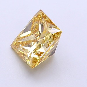 Diamant Princesse Jaune Intense Fantaisie 2,03 carats, clarté VVS2, finition EX, CVD, pierre cultivée en laboratoire, pierre précieuse jaune étincelante pour bijoux - Product Image 2