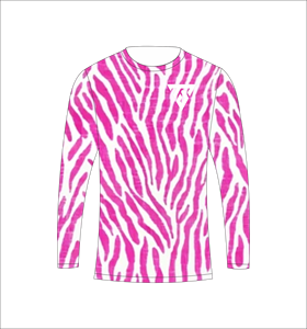 เสื้อยืดแขนยาวพิมพ์ลายม้าลายสีชมพูแบบซับลิเมชั่นสำหรับผู้ชาย เหมาะสำหรับการล่าสัตว์ ตกปลา ออกกำลังกาย เล่นกีฬา และฝึกซ้อม - Product Image 5