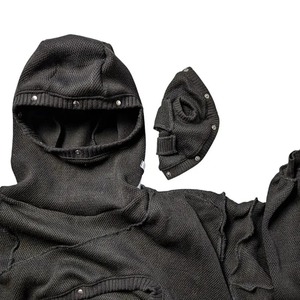 Sudadera con capucha extragrande con estampado de diablo, estilo americano, para hombre, estilo Y2K, hip-hop callejero, Harajuku, holgada, de manga larga - Product Image 4