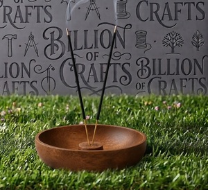 Luxury Creative Hanging <b>Incense</b> <b>Stick</b> <b>Holder</b> Brass Metal Wire Wooden Ash Catcher Ramadan Decor - Product Image 6