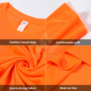 T-shirt à manches longues pour homme, en tricot uni, col rond, séchage rapide, design sportif, logo sur le devant, coupe classique - Product Image 6