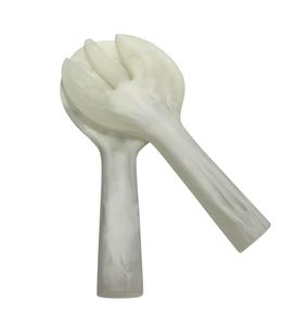 Cuillère à salade artisanale en résine, fabriquée en Inde, moderne et écologique, pour servir au dîner et en cuisine - Product Image 1