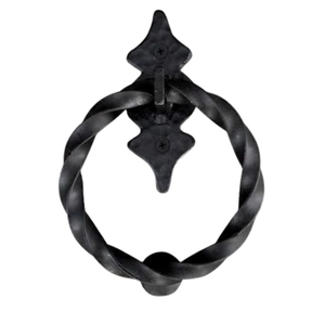 Bourrelet de porte décoratif en fer noir mat thermolaqué pour accent extérieur et décoration - Product Image 4