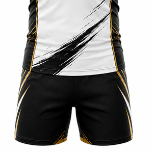 Ensemble d'uniformes de rugby personnalisés haut de gamme avec maillot et short sublimés, vêtements d'équipe respirants en polyester pour clubs, écoles et ligues - Product Image 5